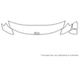 compass 3M Clear Bra Hood Precut PPF Diagram