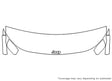 compass 3M Clear Bra Hood Precut PPF Diagram