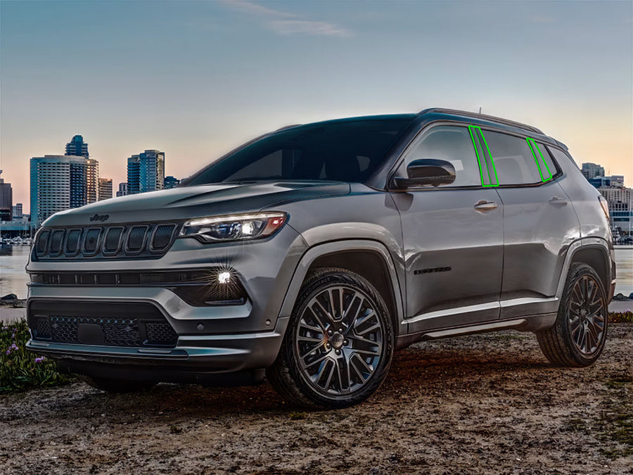 jeep compass 2017-2021 Pillar Post Trim Installation Location