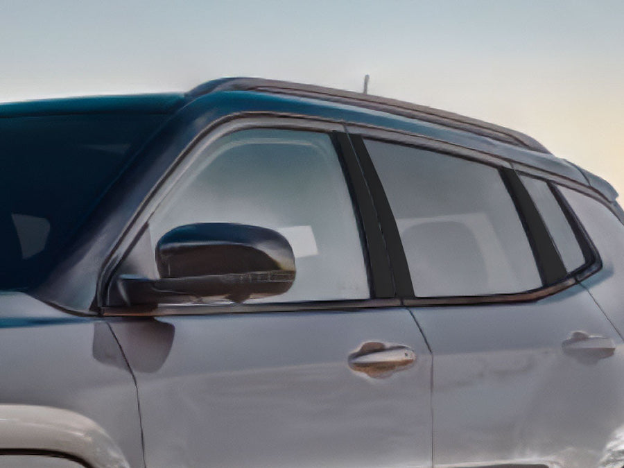 jeep compass 2017-2021 Gloss Black Pillar Cover Diagram