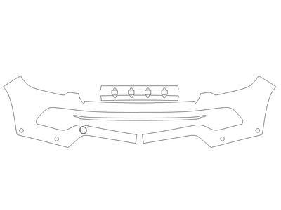 compass Avery Dennison Clear Bra Bumper Precut PPF Diagram