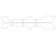 gladiator 3M Clear Bra Door Cup Precut PPF Diagram