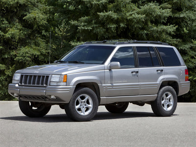 jeep grand cherokee 1993-2004 Brushed Aluminum Black Pillar Trim