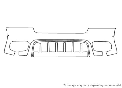 grand cherokee Avery Dennison Clear Bra Bumper Precut PPF Diagram