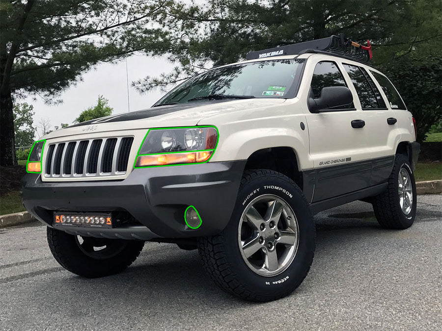 jeep grand cherokee 2004-2004 Headlight Protection Installation Location