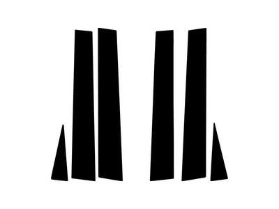 jeep grand cherokee 2005-2010 Gloss Black Pillar Trim