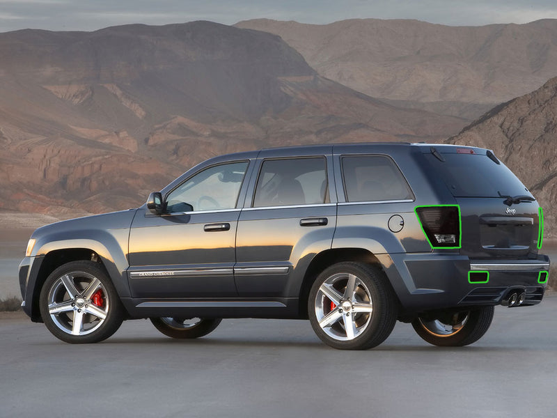 grand cherokee Tail Light Tint Installation Points
