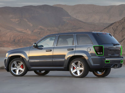 grand cherokee Tail Light Tint Installation Points