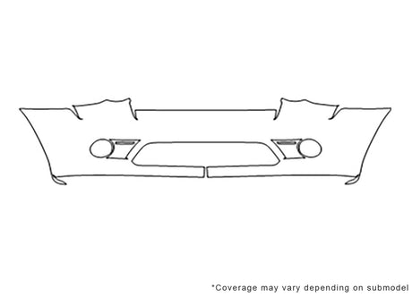 grand cherokee Avery Dennison Clear Bra Bumper Precut PPF Diagram