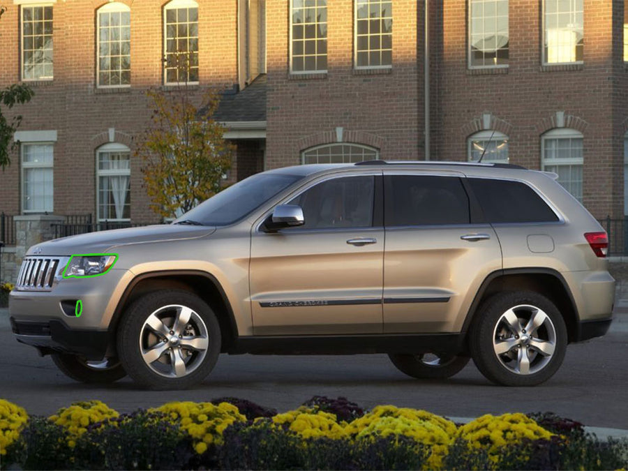 jeep grand cherokee 2008-2010 Headlight Protection Installation Location