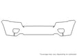 grand cherokee Avery Dennison Clear Bra Bumper Precut PPF Diagram