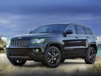 jeep grand cherokee 2011-2013 Headlight Protection Installation Location