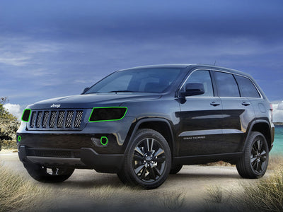jeep grand cherokee 2011-2013 Headlight Tint Location