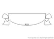 grand cherokee Avery Dennison Clear Bra Hood Precut PPF Diagram