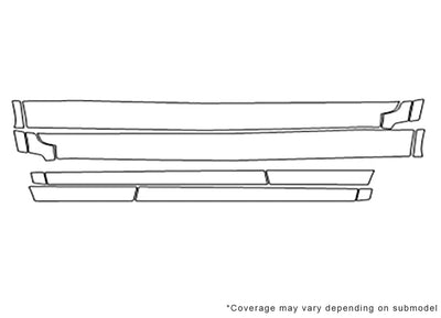 grand cherokee Avery Dennison Clear Bra Door Cup Precut PPF Diagram