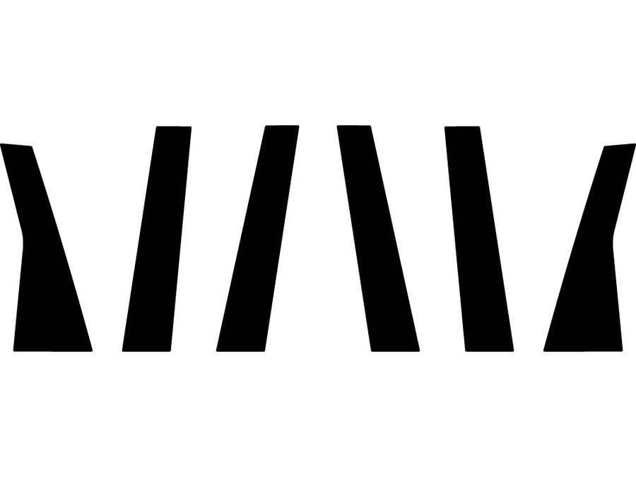 jeep grand cherokee 2011-2023 Carbon Fiber Pillar Trim Diagram