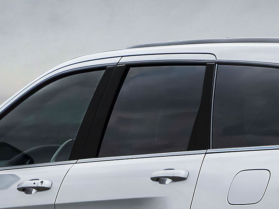 jeep grand cherokee 2011-2023 Carbon Fiber Pillar Cover Diagram