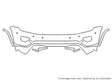 grand cherokee 3M Clear Bra Bumper Precut PPF Diagram