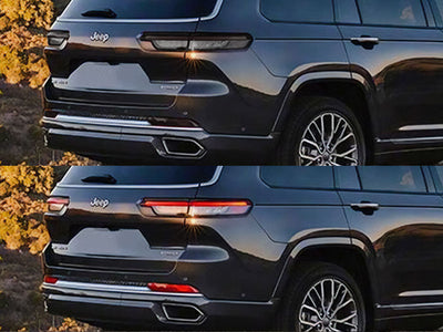 grand cherokee (wk) Before and After Smoked Taillights