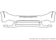 grand cherokee Avery Dennison Clear Bra Bumper Precut PPF Diagram