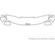 grand cherokee 3M Clear Bra Hood Precut PPF Diagram