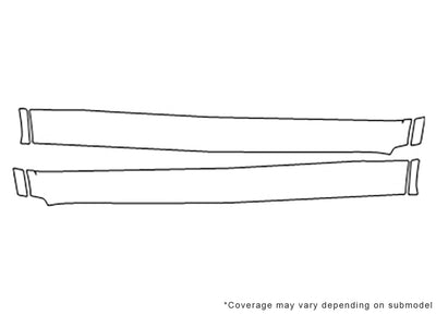 grand cherokee 3M Clear Bra Door Cup Precut PPF Diagram