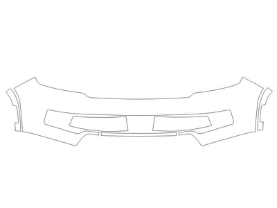 grand wagoneer Avery Dennison Clear Bra Bumper Precut PPF Diagram