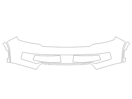 grand wagoneer Avery Dennison Clear Bra Bumper Precut PPF Diagram