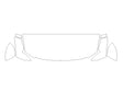 grand wagoneer 3M Clear Bra Hood Precut PPF Diagram