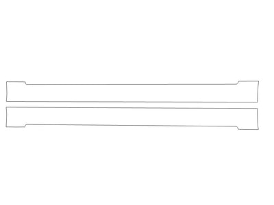 grand wagoneer Avery Dennison Clear Bra Door Cup Precut PPF Diagram