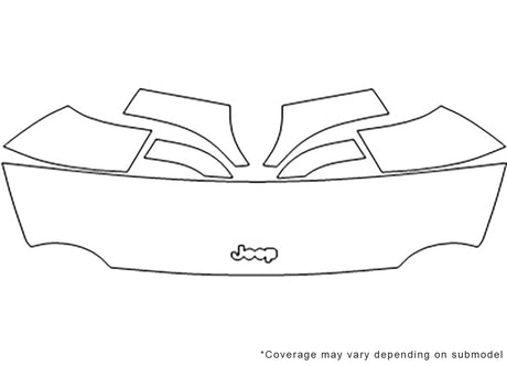liberty Avery Dennison Clear Bra Hood Precut PPF Diagram