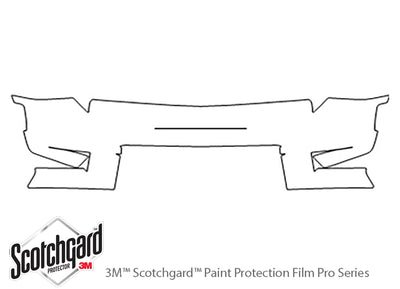 liberty 3M Clear Bra Bumper Precut PPF Diagram