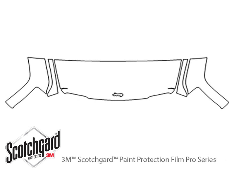 liberty 3M Clear Bra Hood Precut PPF Diagram