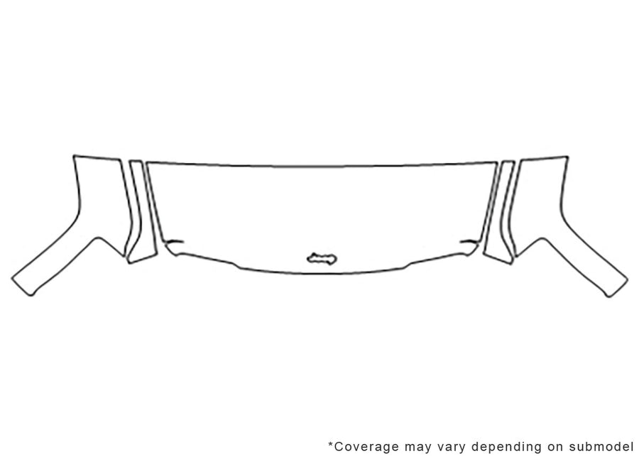 liberty Avery Dennison Clear Bra Hood Precut PPF Diagram