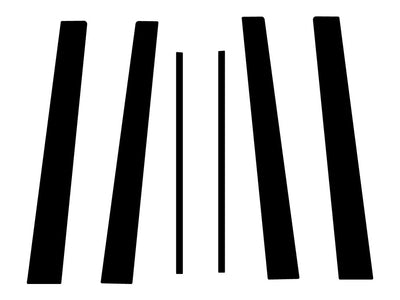 jeep liberty 2008-2012 Carbon Fiber Pillar Trim Diagram