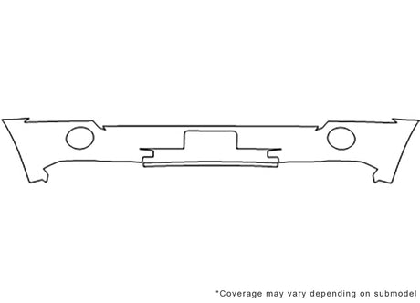 patriot Avery Dennison Clear Bra Bumper Precut PPF Diagram