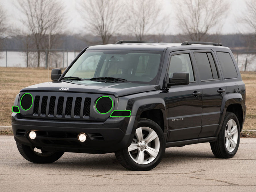 jeep patriot 2007-2017 Headlight Tint Location