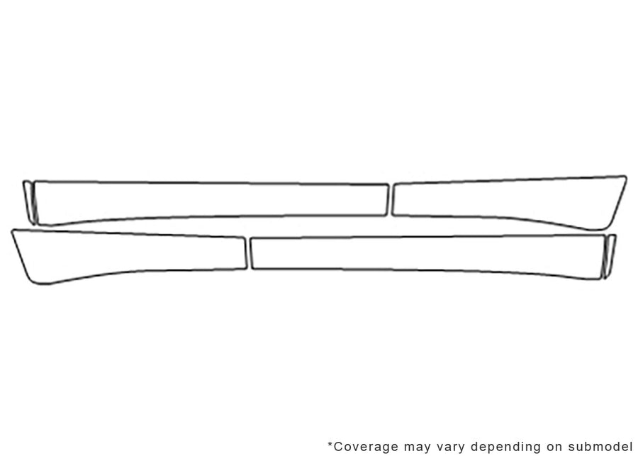 renegade 3M Clear Bra Door Cup Precut PPF Diagram
