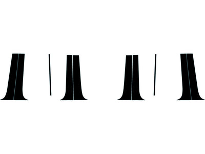 jeep wagoneer 2022-2024 Carbon Fiber Pillar Trim Diagram