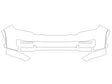 wagoneer 3M Clear Bra Bumper Precut PPF Diagram