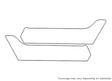 wrangler 3M Clear Bra Door Cup Precut PPF Diagram