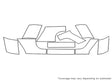 wrangler 3M Clear Bra Door Cup Precut PPF Diagram