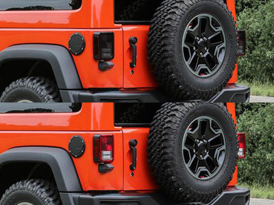 wrangler Before and After Smoked Taillights