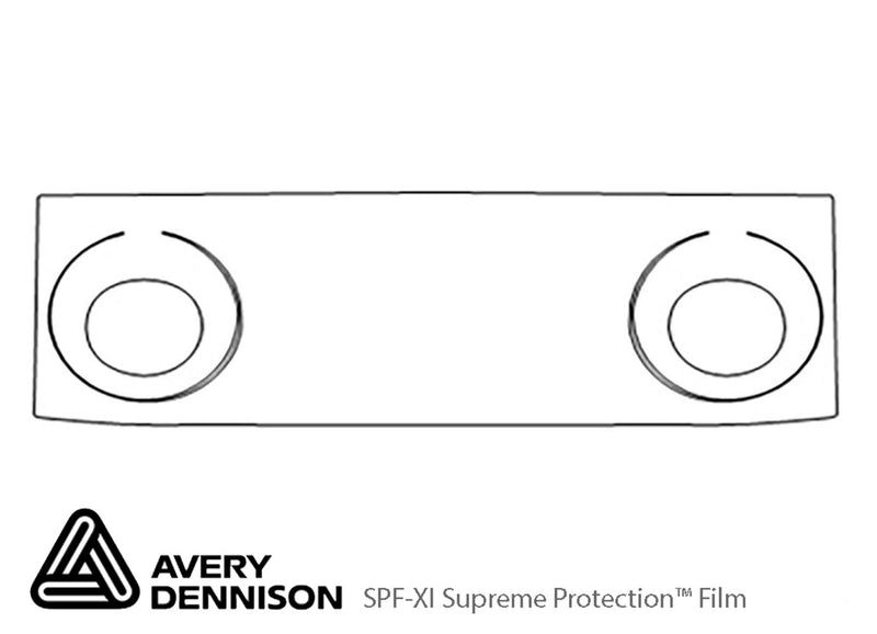 wrangler Avery Dennison Clear Bra Bumper Precut PPF Diagram