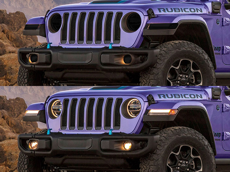 jeep wrangler 2018-2024 (jl, halogen) Headlight Tint Appearance