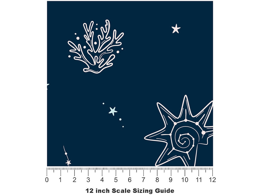 Jellyfish Constellations Marine Life Vinyl Film Pattern Size 12 inch Scale~Rwraps Jellyfish Constellations Marine Life Sizing Chart~2