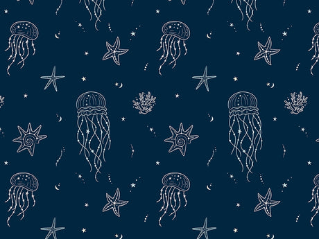 Jellyfish Constellations Marine Life Vinyl Wrap Pattern~Rwraps Series 914 Digitally Printed Vinyl Wrap~0