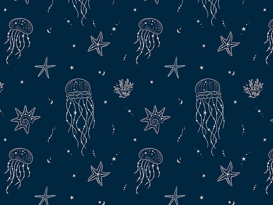 Jellyfish Constellations Marine Life Vinyl Wrap Pattern~Rwraps Series 914 Digitally Printed Vinyl Wrap~0