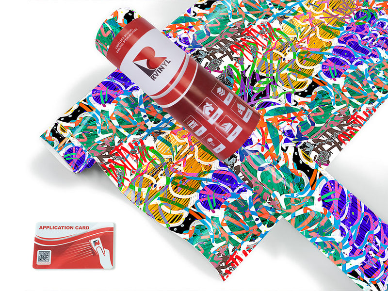 jet set graffiti Craft Vinyl Roll