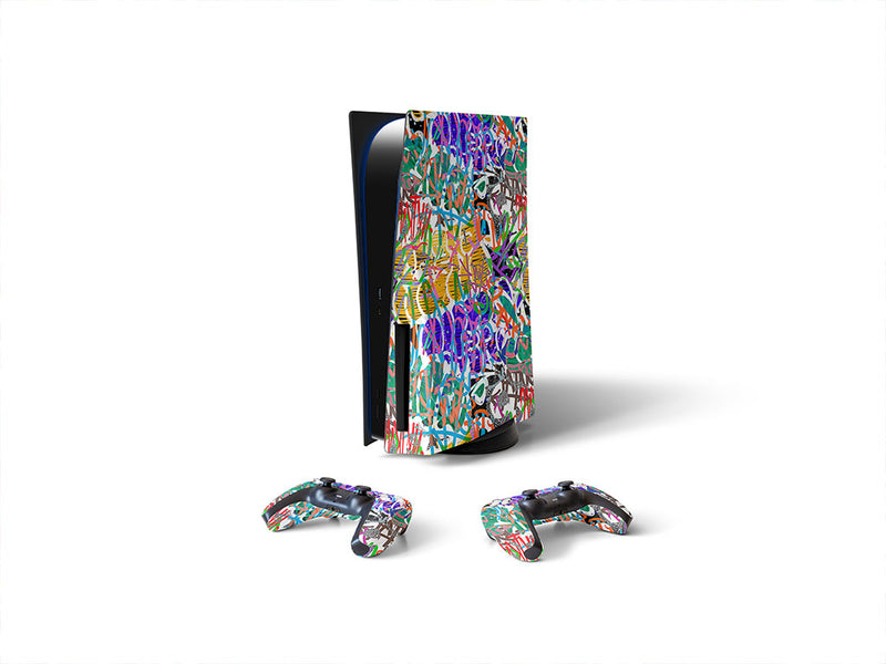 jet set graffiti Sony PS5 DIY Skin
